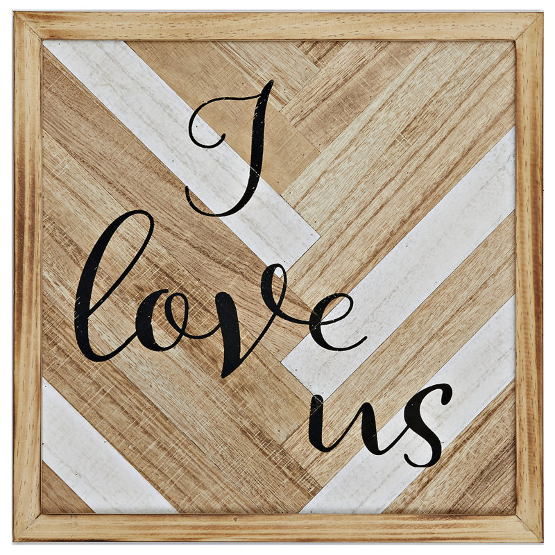 DrewDeRoseDesigns I Love Us Wall Décor | Wayfair